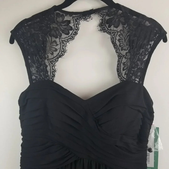 Scarlet Women's Dark Romantic Witchy Fairy Grunge Black Evening Dress Sz 8 - Picture 6 of 11